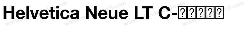 Helvetica Neue LT C字体转换